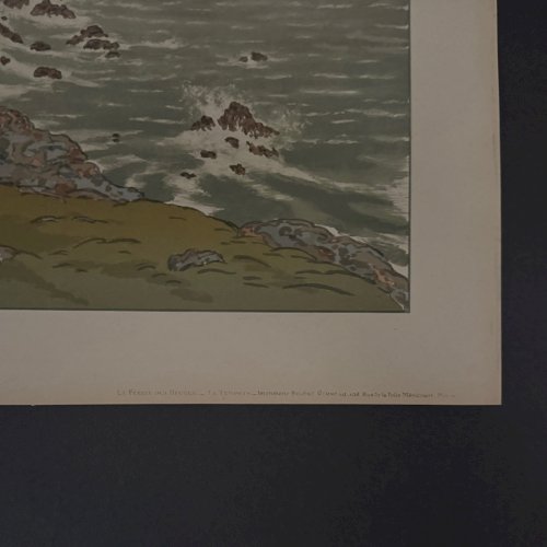 Lithographie par Henri Rivière La Féérie des Heures - La Tempête A5661