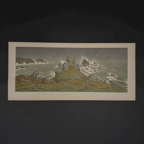 Lithographie par Henri Rivière La Féérie des Heures - La Tempête A5661