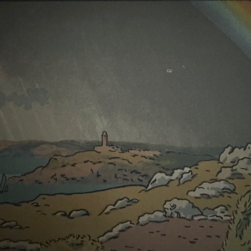 Lithographie par Henri Rivière La Féérie des Heures - L'Arc-en-Ciel A5462