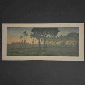 Lithographie par Henri Rivière La Féérie des Heures - L’Aube A5461