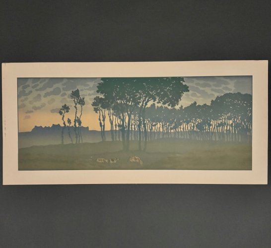 Lithographie par Henri Rivière La Féérie des Heures - L’Aube A5466