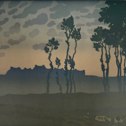 Lithographie par Henri Rivière La Féérie des Heures - L’Aube A5466