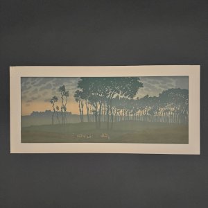 Lithograph by Henri Rivière The Fairyland of the Hours - Dawn A5575