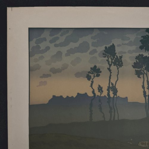 Lithographie par Henri Rivière La Féérie des Heures - L'Aube A5575