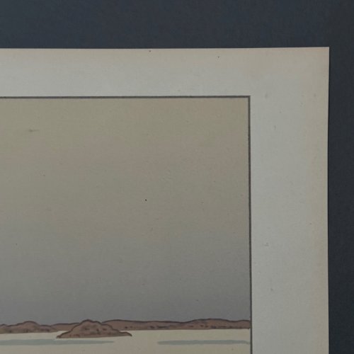 Lithographie par Henri Rivière La Féérie des Heures - Le Calme Plat A5340