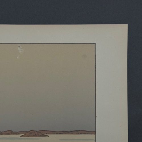 Lithographie par Henri Rivière La Féérie des Heures - Le Calme Plat A5344