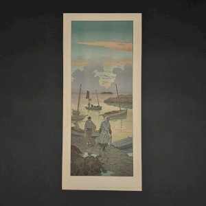 Lithographie par Henri Rivière La Féérie des Heures - Le Crépuscule A5578