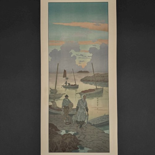 Lithographie par Henri Rivière La Féérie des Heures - Le Crépuscule A5578