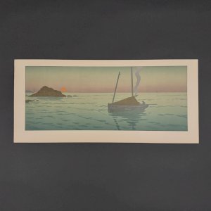 Lithographie par Henri Rivière La Féérie des Heures - Le Soleil Couchant A5573