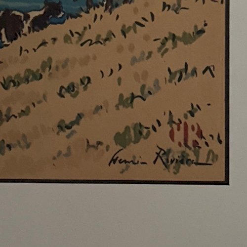 Lithographie par Henri Rivière Le Trieux à Kermarie A5910
