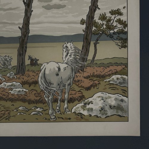 Lithographie par Henri Rivière Les Aspects de la Nature - La Baie A5588