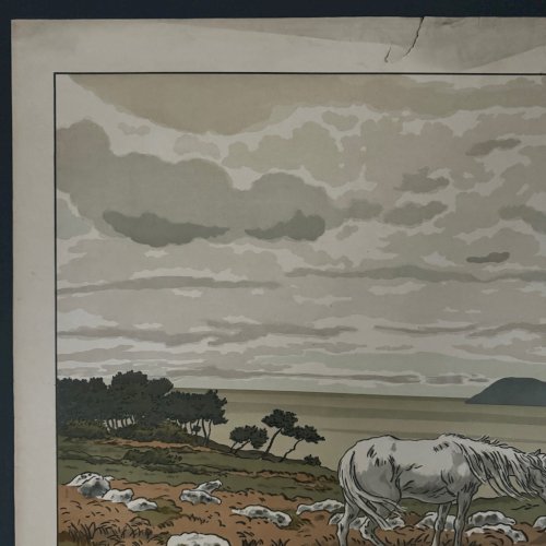 Lithographie par Henri Rivière Les Aspects de la Nature - La Baie A5588
