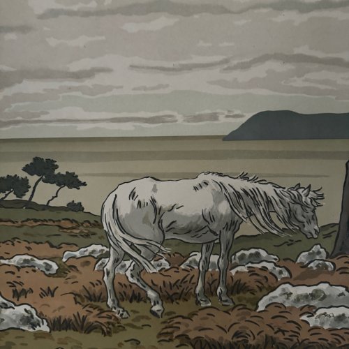 Lithographie par Henri Rivière Les Aspects de la Nature - La Baie A5588