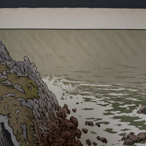 Lithographie par Henri Rivière Les Aspects de la Nature - La Falaise A5683