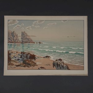 Lithographie par Henri Rivière Les Aspects de la Nature - La Mer A5595