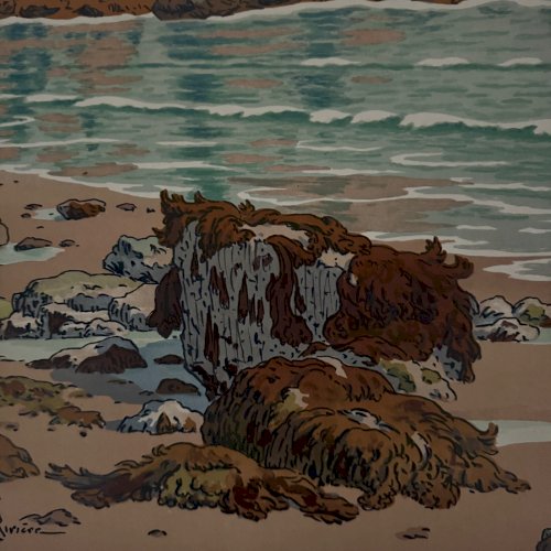Lithographie par Henri Rivière Les Aspects de la Nature - La Mer A5595