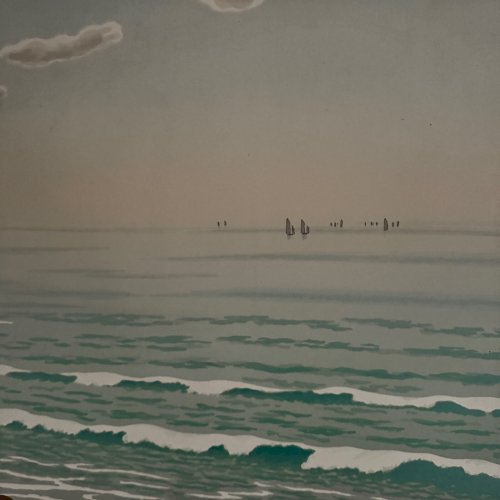 Lithographie par Henri Rivière Les Aspects de la Nature - La Mer A5599