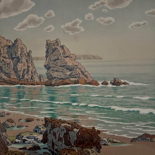 Lithographie par Henri Rivière Les Aspects de la Nature - La Mer A5602