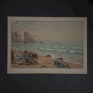 Lithographie par Henri Rivière Les Aspects de la Nature - La Mer A5812