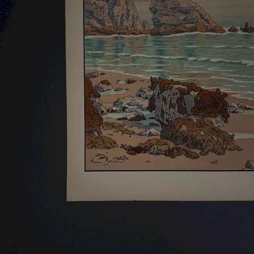 Lithographie par Henri Rivière Les Aspects de la Nature - La Mer A5812