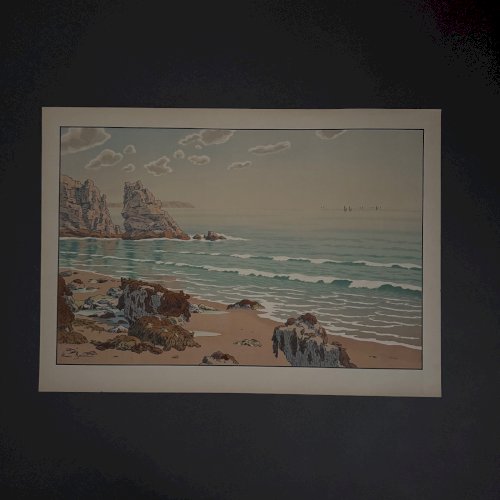 Lithographie par Henri Rivière Les Aspects de la Nature - La Mer A5812