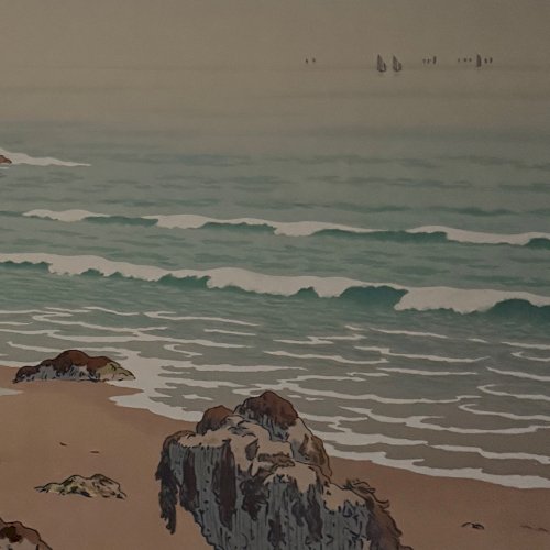Lithographie par Henri Rivière Les Aspects de la Nature - La Mer A5812