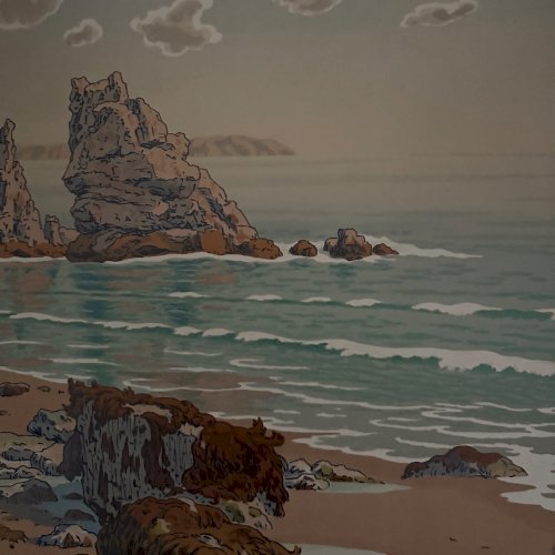 Lithographie par Henri Rivière Les Aspects de la Nature - La Mer A5812