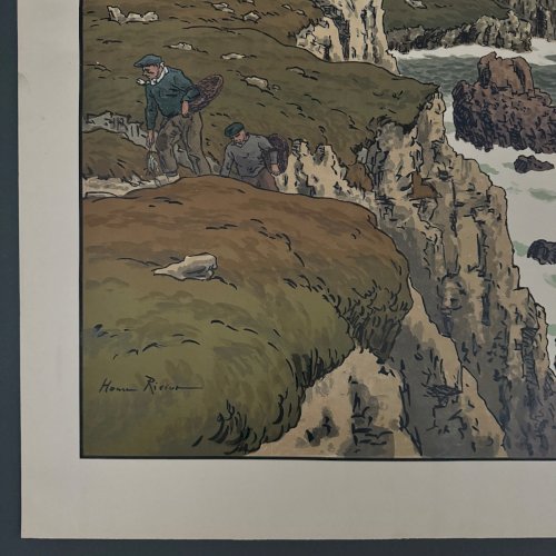 Lithographie par Henri Rivière Les Aspects de la Nature - Le Cap A5480