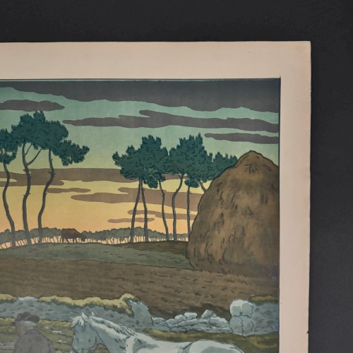Lithographie par Henri Rivière Les Aspects de la Nature - Le Crépuscule A5675