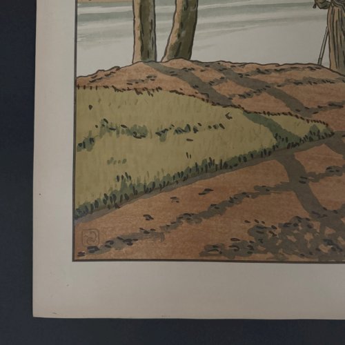 Lithographie par Henri Rivière Les Aspects de la Nature - Le Fleuve A5679