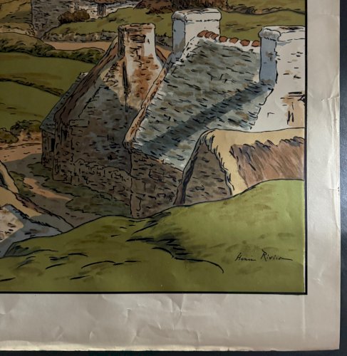 Lithographie par Henri Rivière Les Aspects de la Nature - Le Vallon A5518