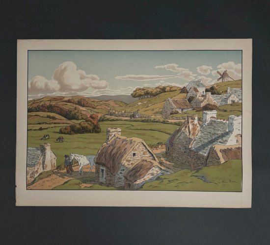 Lithographie par Henri Rivière Les Aspects de la Nature - Le Vallon A5518