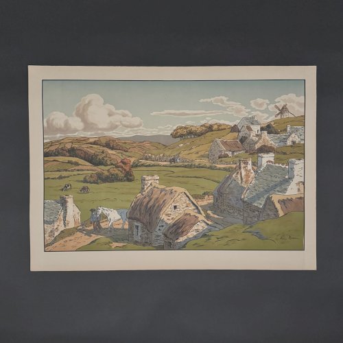 Lithographie par Henri Rivière Les Aspects de la Nature - Le Vallon A5668