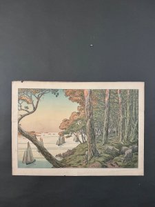 Lithographie par Henri Rivière Les Aspects de la Nature - Soir d'Été A5205