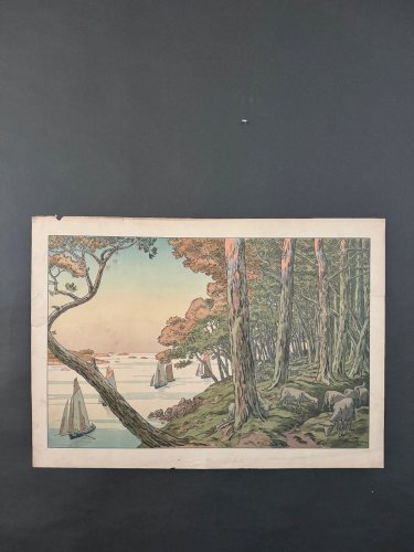 Lithographie par Henri Rivière Les Aspects de la Nature - Soir d'Été A5205