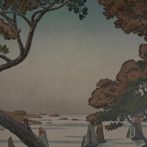 Lithographie par Henri Rivière Les Aspects de la Nature - Soir d'Été A5601