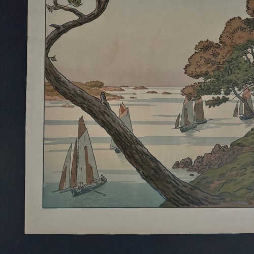 Lithographie par Henri Rivière Les Aspects de la Nature - Soir d'Été A5601