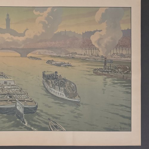 Lithographie par Henri Rivière Paysages Parisiens - Le Trocadéro A5822