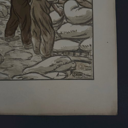 Lithographie par Henri Rivière Paysages Parisiens - Quai d'Austerlitz A5596