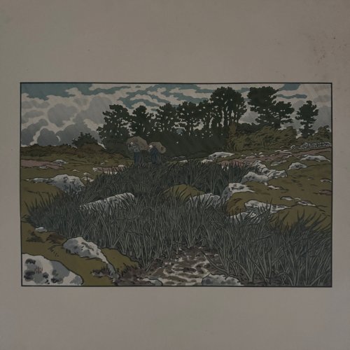Lithographie par Henri Rivière Ruisseau à Lopérec A5584