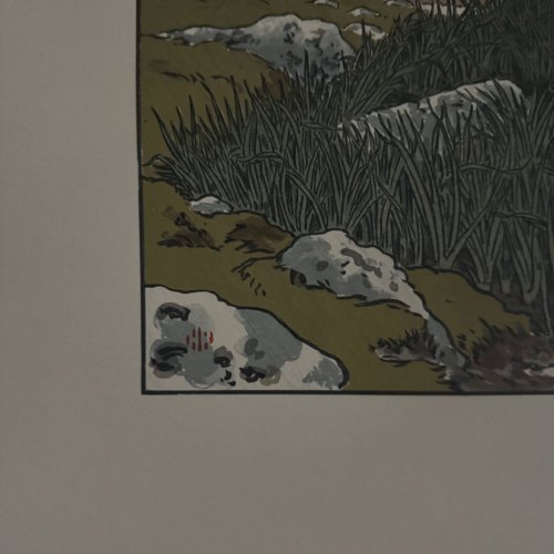 Lithographie par Henri Rivière Ruisseau à Lopérec A5584