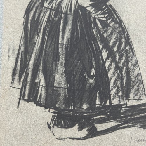 Lithographie par Jean-Julien Lemordant Bretonne âgée 1933 contresignée L1047