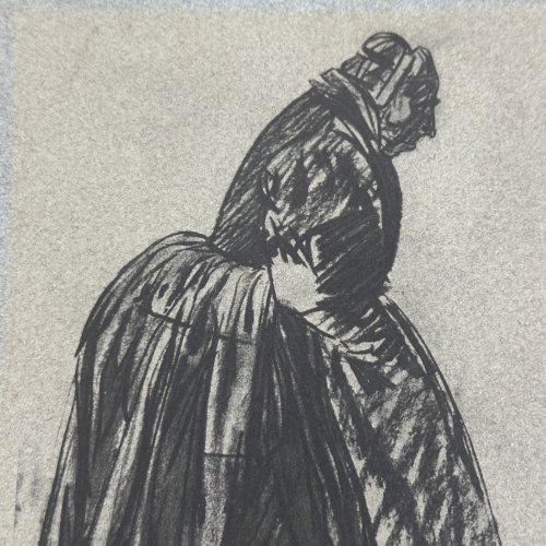 Lithographie par Jean-Julien Lemordant Bretonne âgée 1933 contresignée L1047