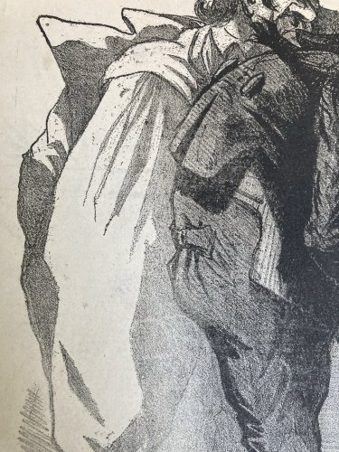 Lithographie Portrait Durandeau 1930 À Identifier Litho Alexandre ? Estampe Art