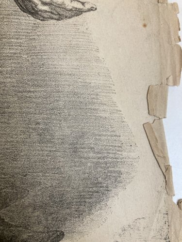 Lithographie Portrait Durandeau 1930 À Identifier Litho Alexandre ? Estampe Art