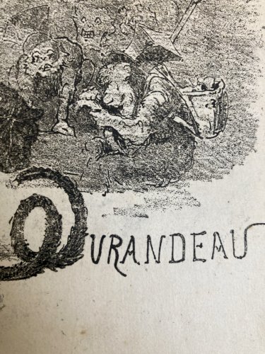 Lithographie Portrait Durandeau 1930 À Identifier Litho Charles Perey Singe Art