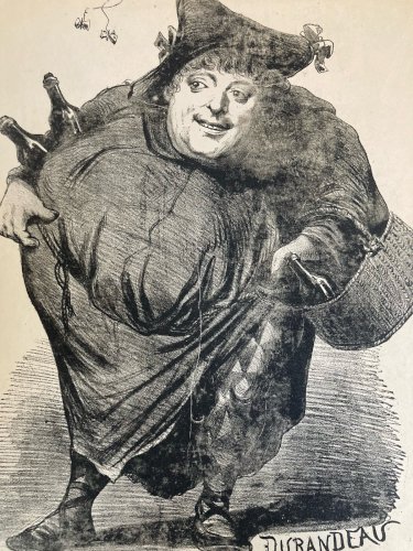 Lithographie Portrait Durandeau 1930 À Identifier Litho Gravure Théâtre Estampe