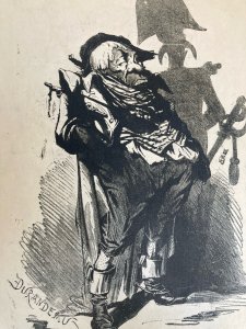 Lithographie Portrait Durandeau 1930 À Identifier Litho Paulin Menier Estampe