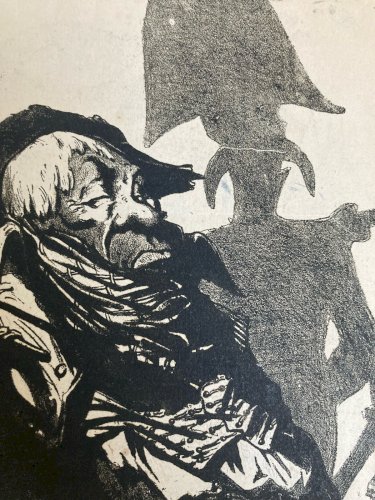 Lithographie Portrait Durandeau 1930 À Identifier Litho Paulin Menier Estampe