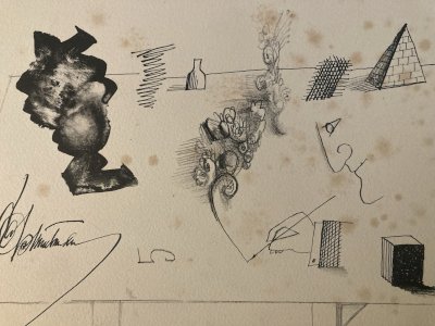 Lithographie Saul Steinberg ￼ Illustration, Presse Art 1966 Ancien